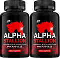 Alpha Stallion Cápsulas - Fórmula de Alto Rendimiento - 120 Cápsulas (2 Envases)