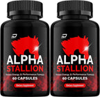 Alpha Stallion Cápsulas - Fórmula de Alto Rendimiento - 120 Cápsulas (2 Envases)