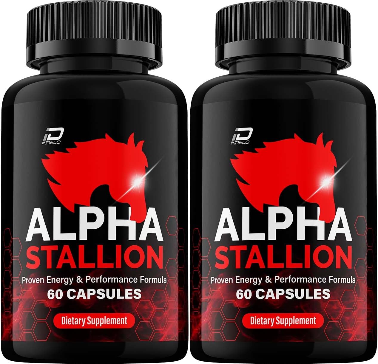 Alpha Stallion Cápsulas - Fórmula de Alto Rendimiento - 120 Cápsulas (2 Envases)