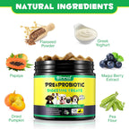Probióticos para Perros con Omega-3 y 6 - Masticables Digestivos - 120 unidades