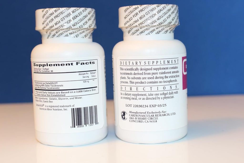Cardiovascular Research Vitamina E con Tocotrienoles de Annatto - 125 mg - 120 Cápsulas