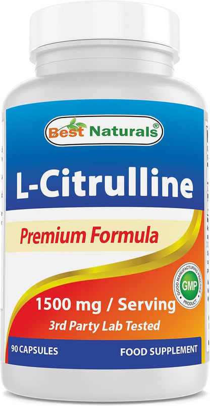 Best Naturals L-Citrulina Cápsulas - 1500 mg por Cápsula - No GMO - Sin Gluten - 90 Cápsulas (Paquete de 2) – Image 9