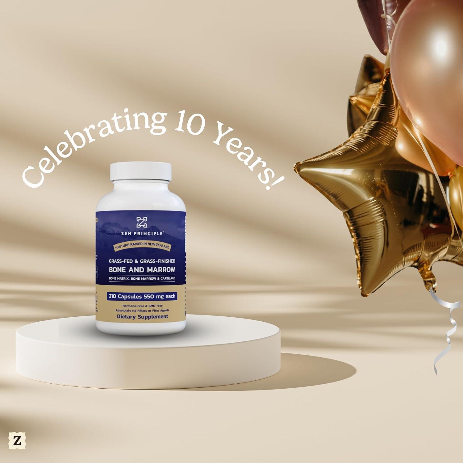 Zen Principle Suplemento de Médula Ósea de Res 3300mg, 210 Cápsulas