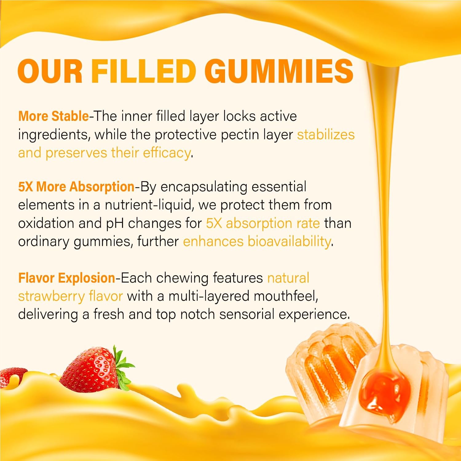 Gomitas de Vitamina C Liposomal 1000 mg para Adultos con Zinc, Saúco, Vitaminas A y E