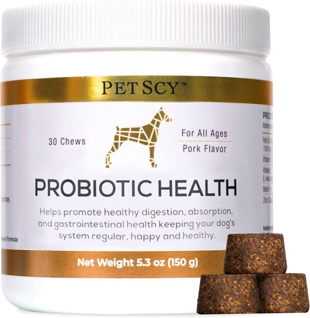Probióticos en Masticables para Perros - PetScy - 30 Chews