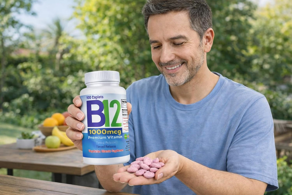 Nutrisalud Products Vitamina B12 1000mcg - Set de 2 Frascos (200 Tabletas) - Fórmula Vegetariana