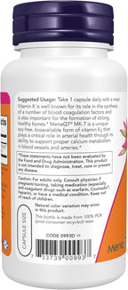 NOW Foods, Vitamina K2 MK-7 100 mcg, 120 Cápsulas Vegetales