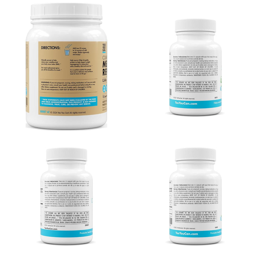 Yes You Can! Transformation Kit – Kit Completo de Sustituto de Comida y Suplementos (Café)