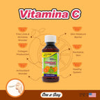 Arymar Vitamina C Líquida para Adultos, Sabor Naranja, 118 ml