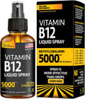 Vitamin B12 Sublingual Spray 5000 mcg – Metilcobalamina Vegana de Absorción Rápida