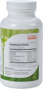 Zahler ImmunAbreve - 90 Cápsulas - Complejo de Vitamina C, Ácido Pantoténico y Equinácea
