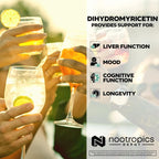 Nootropics Depot Dihidromiricetina (DHM) Cápsulas | Apoyo después de beber y recuperación | Extracto de Té de Vid (Ampelopsis grossedentata) | 60 cápsulas