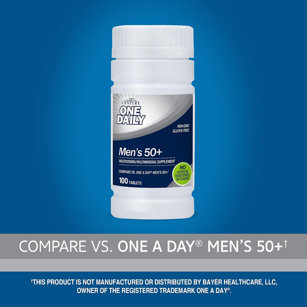 21st Century One Daily Men's 50+ Comprimidos, 100 Unidades