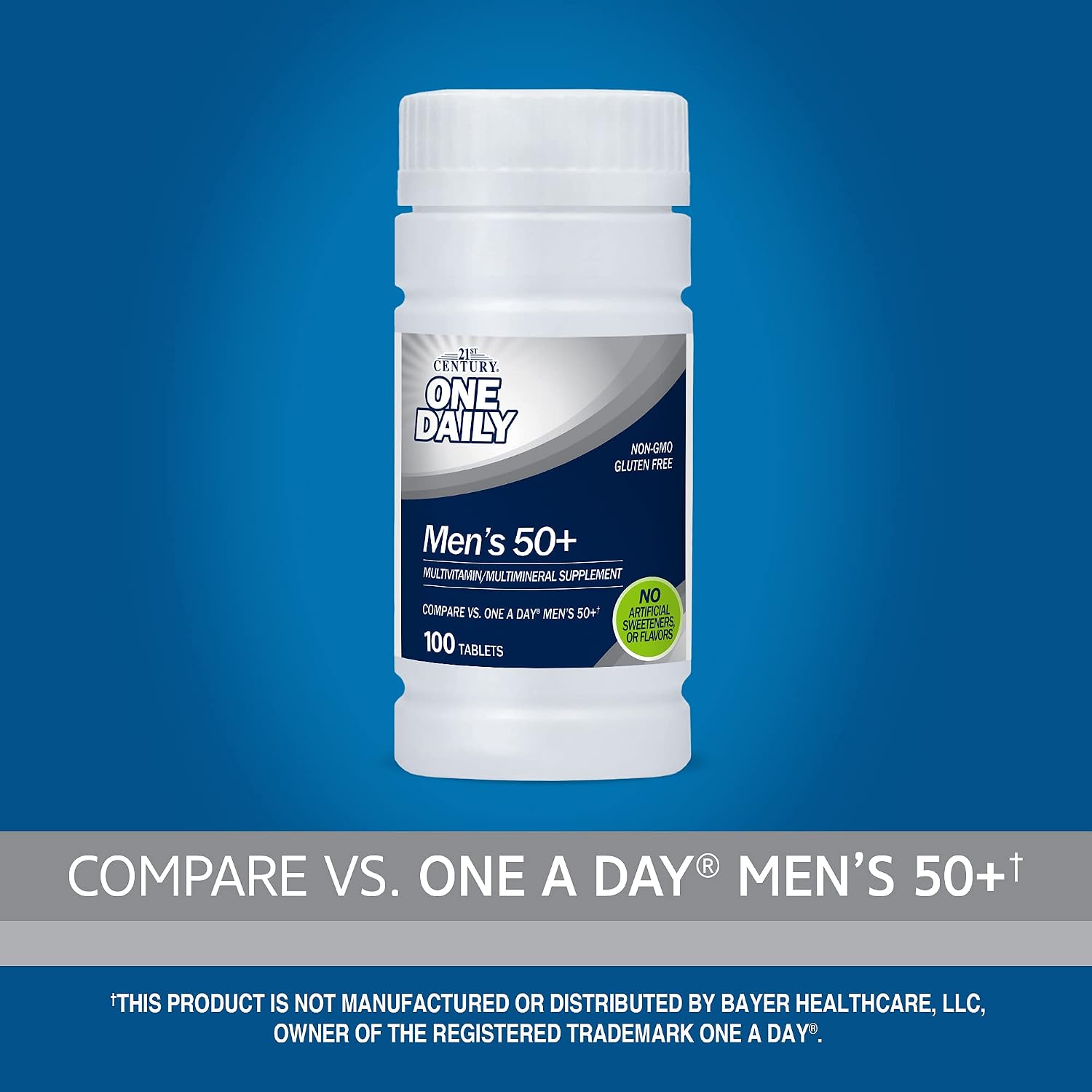 21st Century One Daily Men's 50+ Comprimidos, 100 Unidades