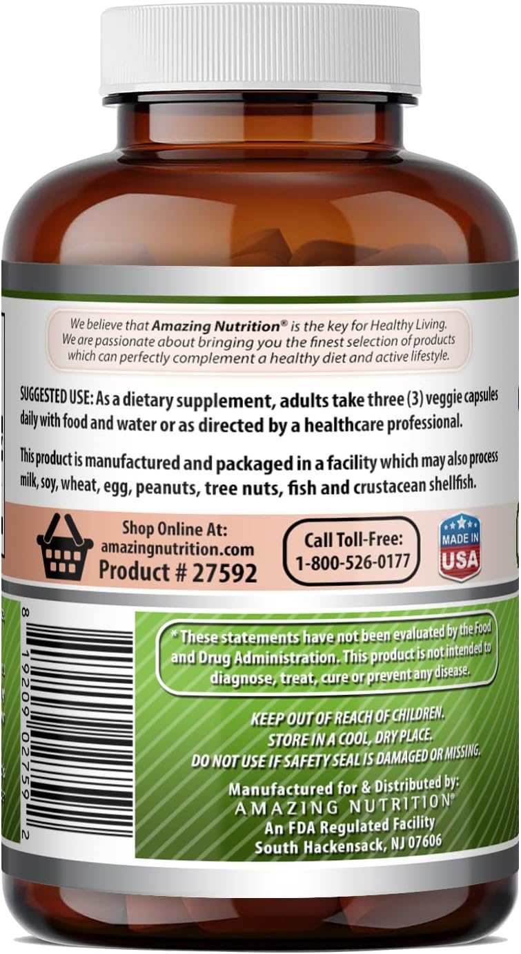 Amazing Formulas Extracto de Semilla de Apio - 1500 mg por Dosis - 120 Cápsulas Vegetales