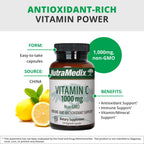 NutraMedix Vitamina C 1000 mg - 120 Cápsulas Vegetarianas