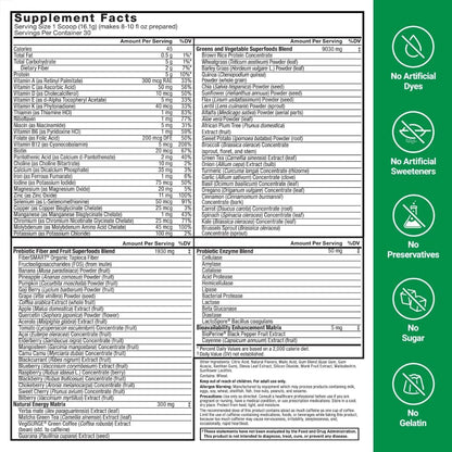 Force Factor Smarter Greens Superfoods + – Fibra orgánica: Favorece el tránsito intestinal y contribuye a la – Image 6