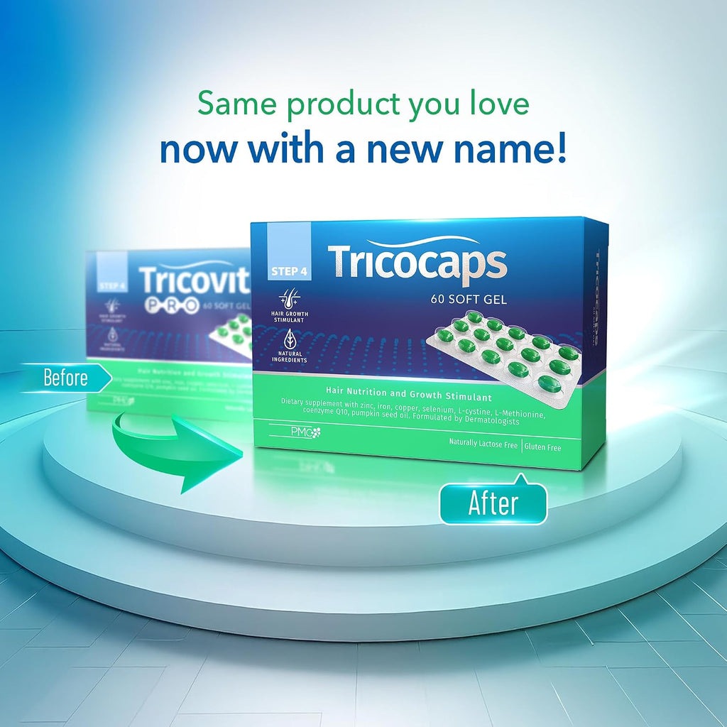 Tricovit Tricocaps - Suplemento de Crecimiento Capilar - 60 Cápsulas Blandas