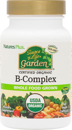 NaturesPlus Source of Life Garden B-Complex - Organic B-Complex - 60 Capsules (30 Servings)