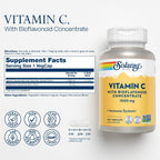 SOLARAY Vitamina C 1000 mg con Concentrado de Bioflavonoides - Cápsulas con Escaramujo y Acerola