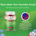 Natures Craft Gomitas de Vitamina D3 para Niños - 1000 UI - 60 Unidades