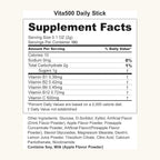 KWANGDONG Vita500 Multivitamínico en Polvo - Vitamina C 500mg + Complejo B - 180 Sticks (6 Meses)