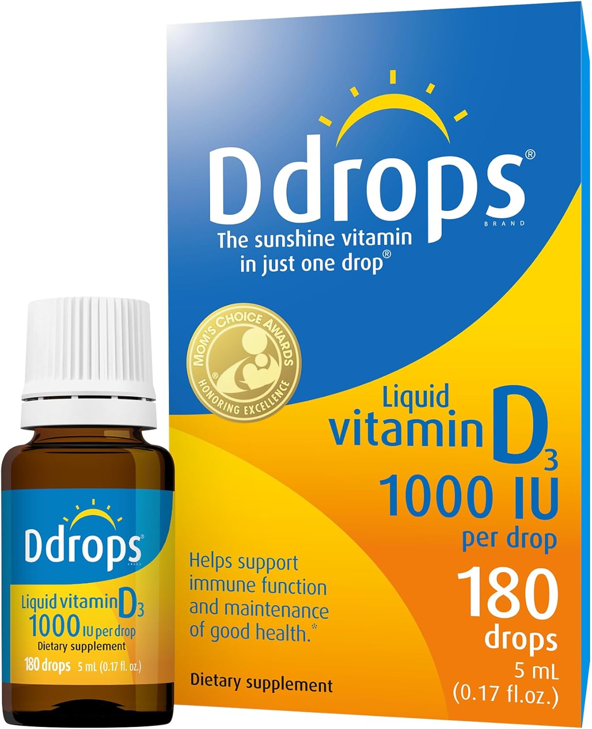 Ddrops Vitamina D3 Adultos 1000 UI - 180 Gotas Líquidas