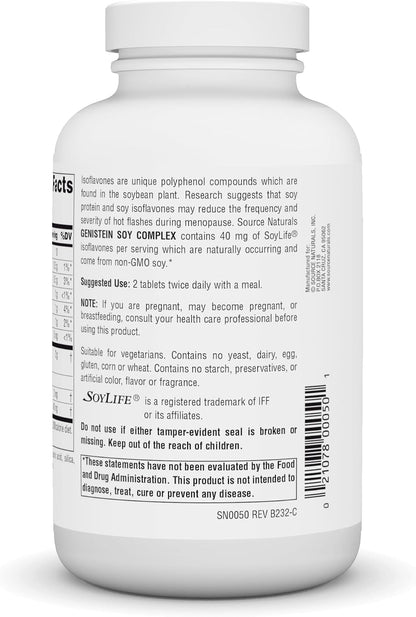 Source Naturals Genistein Soy Complex* 1000 mg - 120 Comprimidos – Image 3