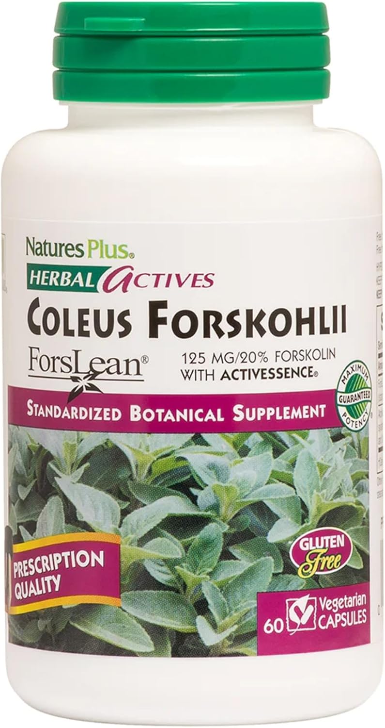NaturesPlus Herbal Actives Coleus Forskohlii - 60 Cápsulas