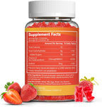 Agumoon Vitamina D3 5000 UI (125 mcg) Gomitas para Adultos - Apoyo Inmune, Huesos y Músculos - Sin Gluten, No GMO, 60 Gomitas Sabor Fresa