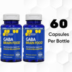 GABA Brain Food - Suplemento con L-Citrulina y Extracto de Semilla de Uva - Apoya la Calma y la Relajación - 120 Cápsulas