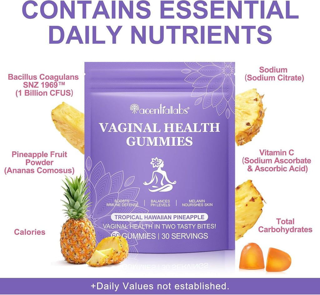 Gomitas Probióticas Vaginales Vital Source - Equilibrio pH Femenino - 60 Gomitas