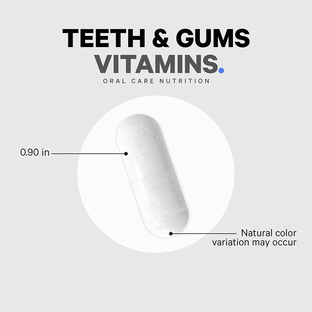 Codeage Teeth & Gums - Multivitamínico para Dientes y Encías con Probióticos Orales - 90 Cápsulas