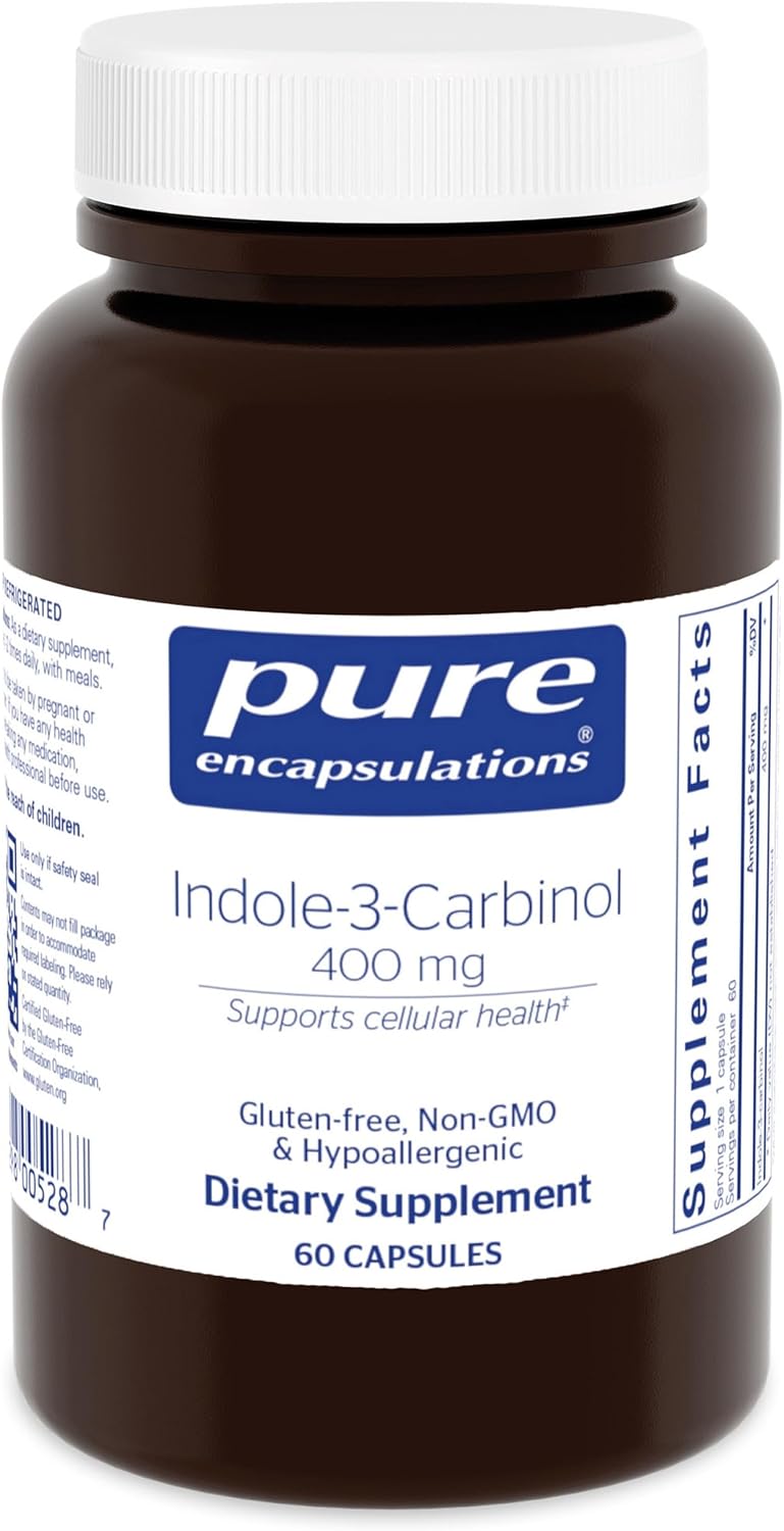 Pure Encapsulations Indole-3-Carbinol 400 mg, 60 Cápsulas