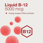 Protocol for Life Balance Líquido de B12 5.000 mcg con Vitaminas B - 118 ml