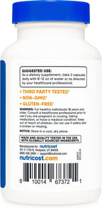 Nutricost Cissus Quadrangularis (1200mg) 120 Cápsulas - 60 Dosis, Sin Gluten, No-GMO, Vegetariano