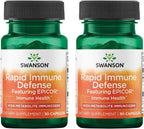 Swanson Rapid Immune Defense con EpiCor 500 mg - 30 Cápsulas (2 Paquetes)