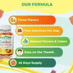 Greenfield Nutritions Multivitamínico Halal para Niños - Gominolas sin Gelatina con Vitaminas A, B, C, D, Yodo y Zinc - 90 Unidades