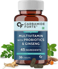 Multivitamínico con Probióticos para Hombres y Mujeres - 30 Comprimidos Vegetales