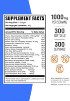 Multivitamínico para Mujeres con Hierro y Aceite de Pescado - 300 Cápsulas Blandas