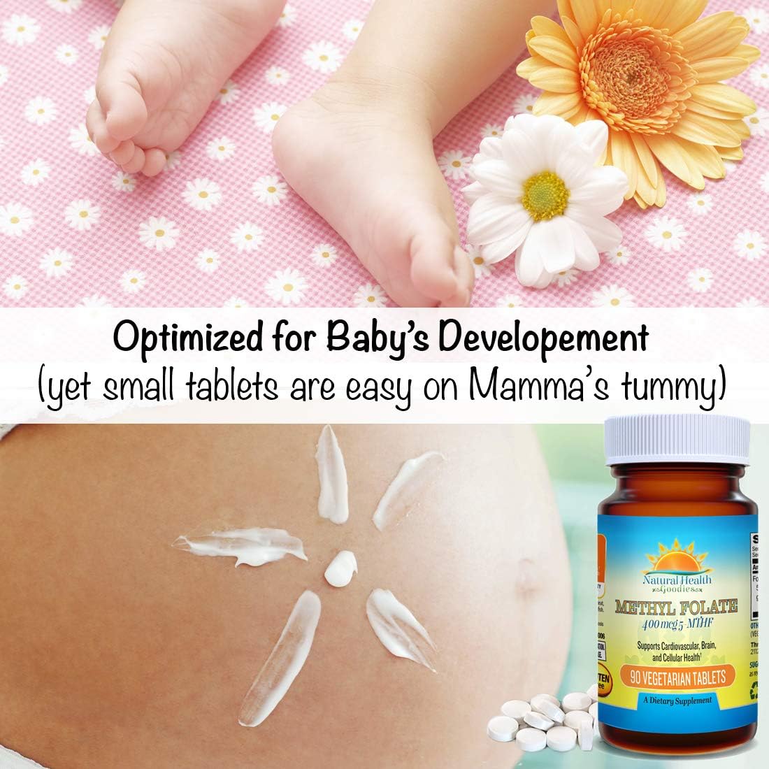 Folate 400 mcg 5-MTHF (667 mcg DFE) Methylfolate