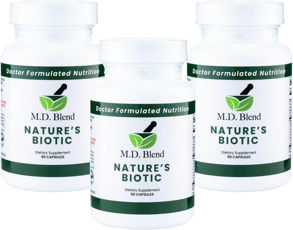 Nature's Biotic Berberine con Complejo de Orégano, Ajo, Vitaminas C y B6, Magnesio y Zinc, 90 Cápsulas