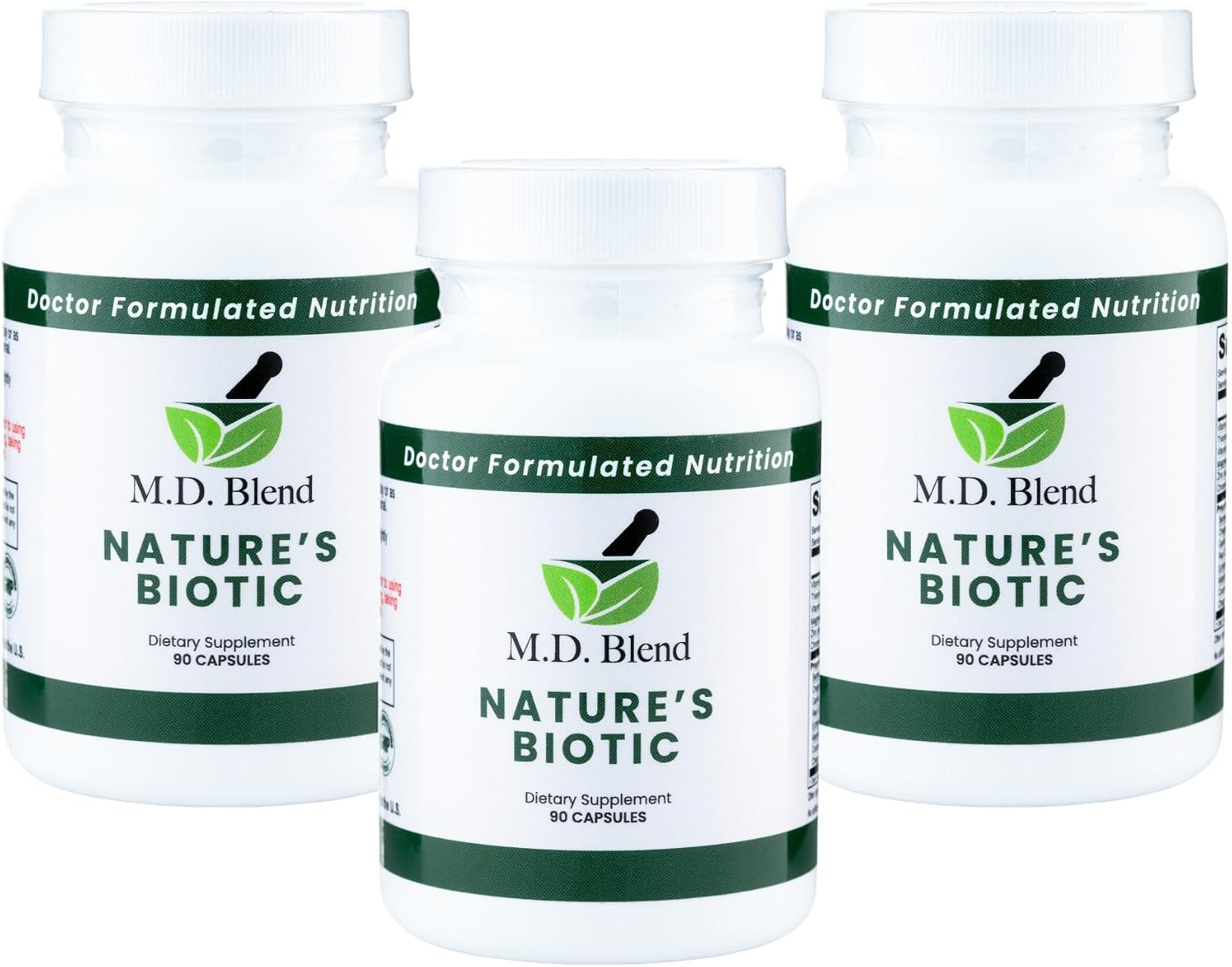 Nature's Biotic Berberine con Complejo de Orégano, Ajo, Vitaminas C y B6, Magnesio y Zinc, 90 Cápsulas