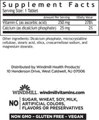 Vitamina C 250 mg, 100 Comprimidos - Windmill