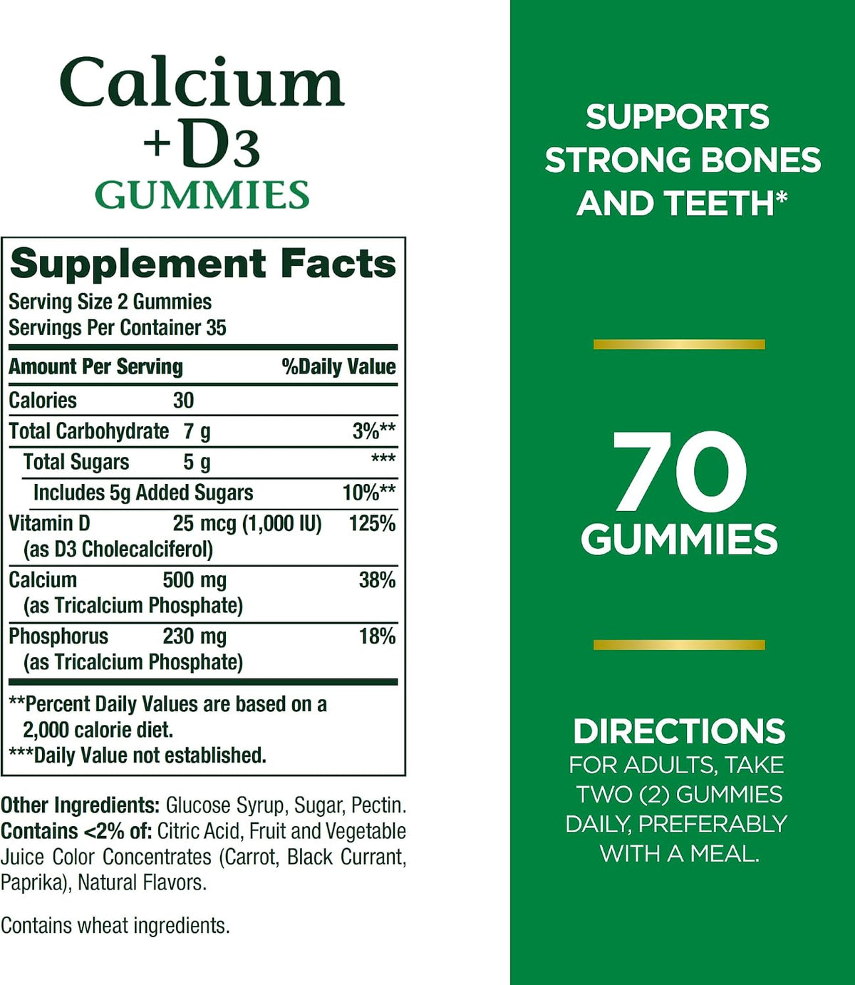 Nature's Bounty Gominolas de Calcio y – El calcio contribuye al mantenimiento de los dientes en condiciones – Image 2