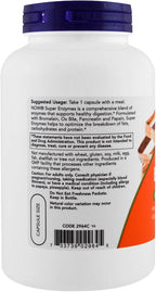 Now Foods Super Enzymes 180 Cápsulas, Pack de 2