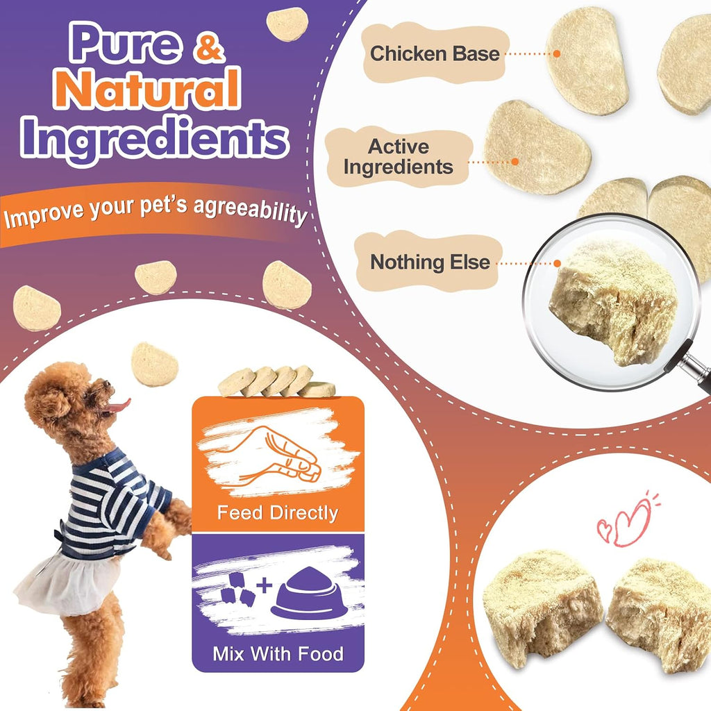 Probióticos para Perros Liofilizados con Enzimas Digestivas y Omega-3, 120 Bocados