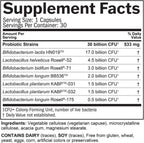 BRAINMD ProBrainBiotics MAX - 30 Cápsulas - Probiótico para la salud cerebral, inmunitaria e intestinal - Sin gluten