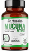 Dr. HERBALIST Extracto de Mucuna Pruriens 350mg - 60 Cápsulas Veganas | No Transgénico | Absorción Rápida