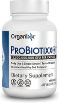 Organixx ProBiotixx+ Probiótico Diario para Salud Digestiva e Inmunidad, 60 Cápsulas Vegetales